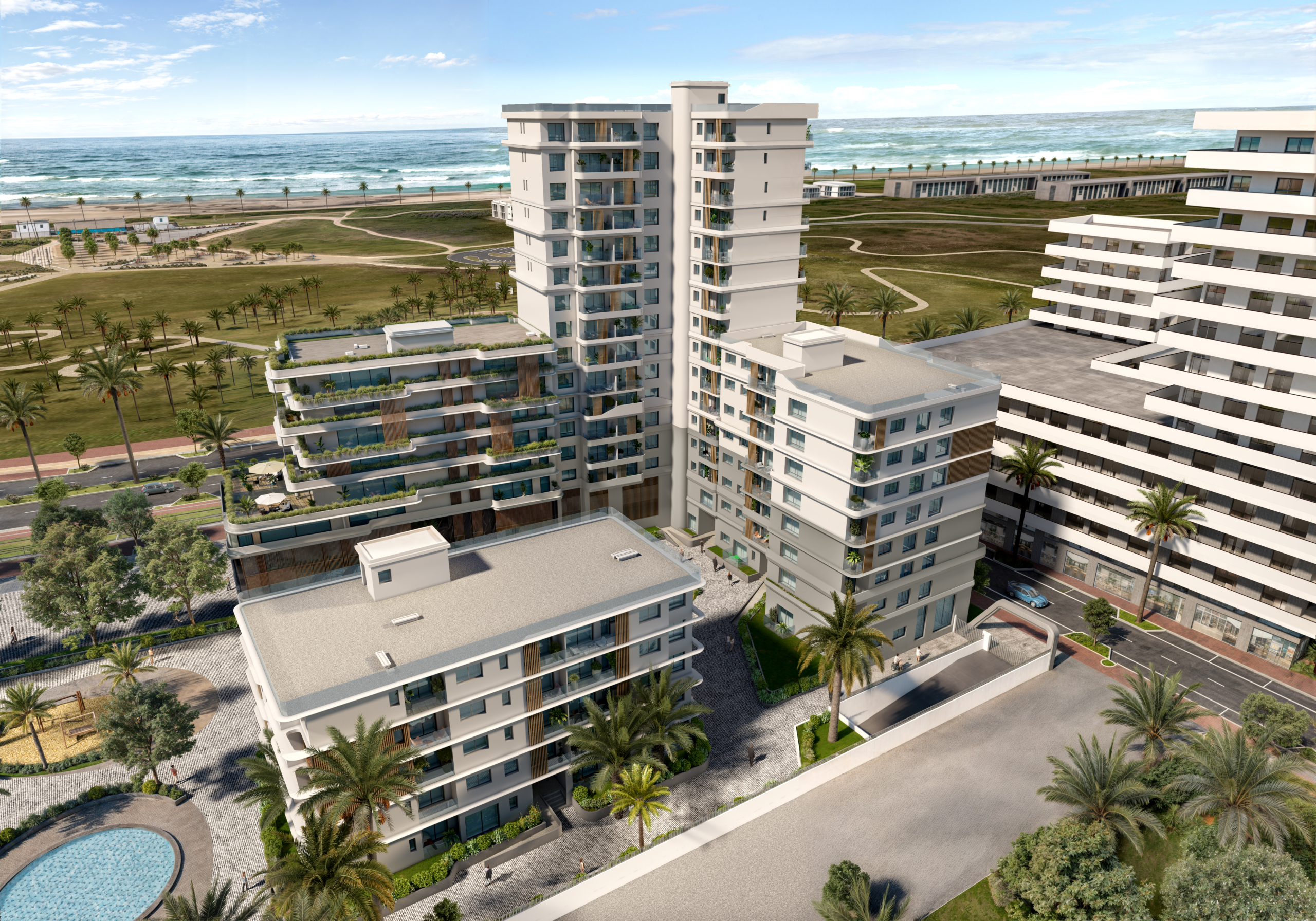 Complesso residenziale sul mare a Zenata